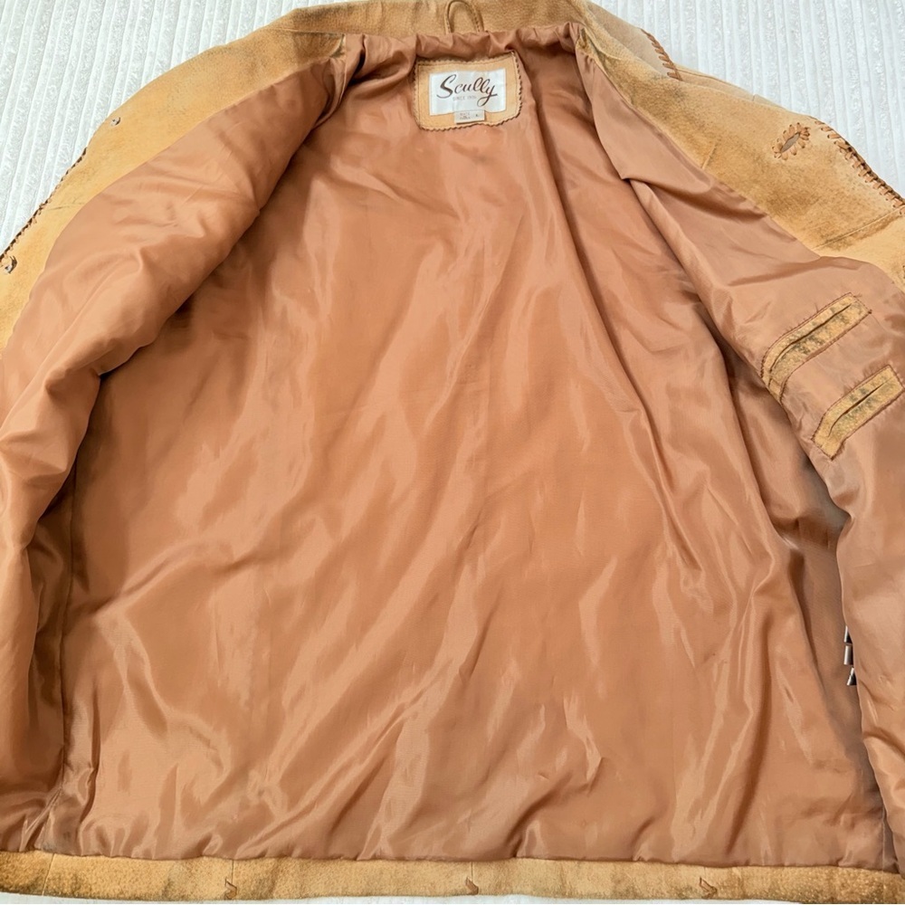 Vintage Scully Tan Suede Fringe Jacket for Men - Picture 3 of 10